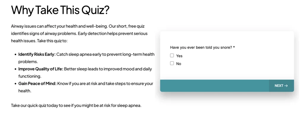 sleep apnea quiz